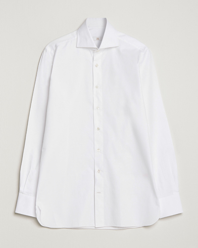 Herr | Formella | 100Hands | Gold Line Cotton Twill Cut Away Shirt White