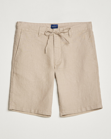 Herr | Shorts | GANT | Relaxed Linen Drawstring Shorts Concrete Beige