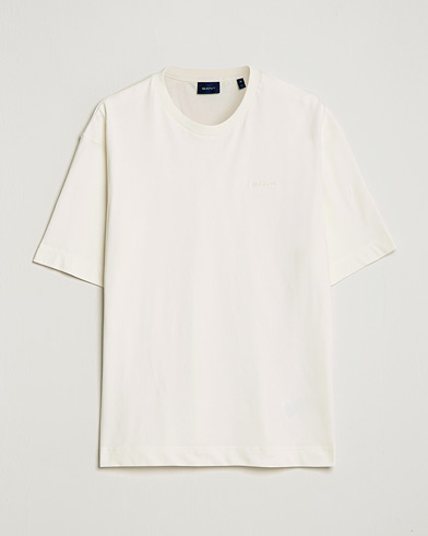 Herr | Vita t-shirts | GANT | Icon Crew Neck T-Shirt Cream