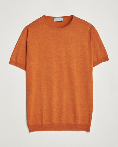 Herr | John Smedley | John Smedley | Belden Wool/Cotton T-Shirt Amber