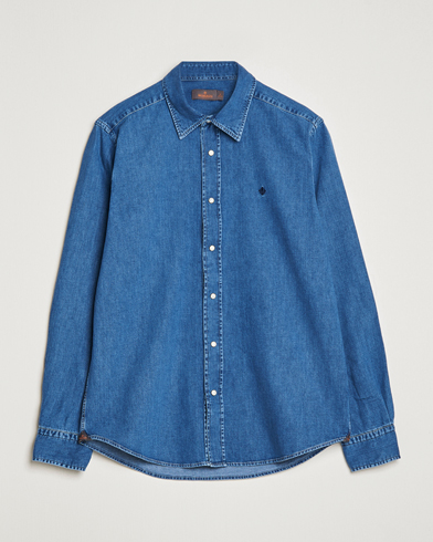 Herr | Jeansskjortor | Morris | William Denim Shirt Medium Blue