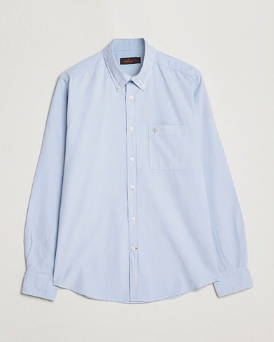 Herr | Manchesterskjortor | Morris | Summer Corduroy Shirt Light Blue