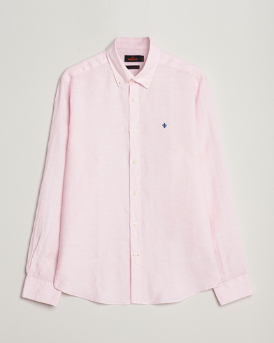 Herr | Linneskjortor | Morris | Douglas Linen Button Down Shirt Pink