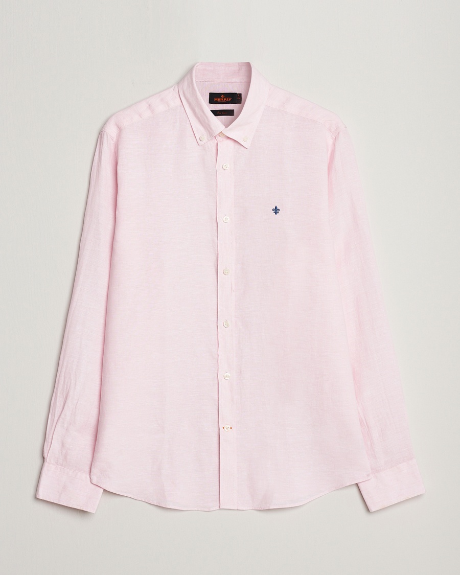 Herr | Linneplagg ej rea | Morris | Douglas Linen Button Down Shirt Pink