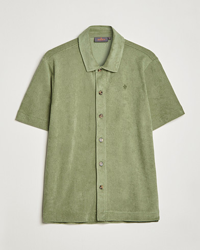 Herr | Terry | Morris | Hunter Terry Short Sleeve Shirt Sage Green