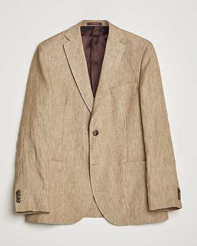 Herr | Linnekavajer | Morris | Archie Linen Suit Blazer Khaki