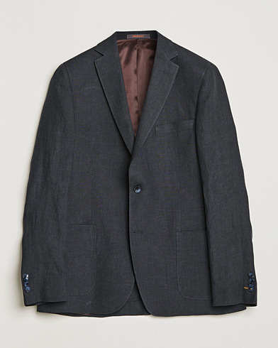 Herr | Linnekavajer | Morris | Archie Linen Suit Blazer Navy