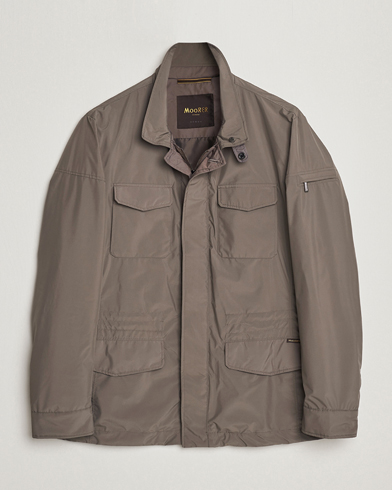 Herr | Field jackets | MooRER | Waterproof Nylon Field Jacket Brown