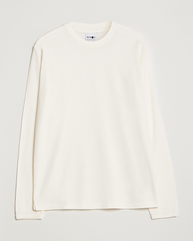 Herr | Pullover rundhals | NN07 | Clive Knitted Sweater Egg White