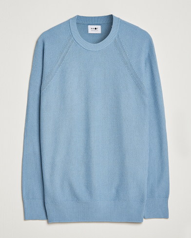 Herr |  | NN07 | Brandon Cotton Knitted Sweater Ashley Blue