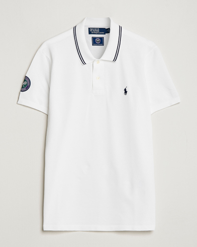 Herr | Pikéer | Polo Ralph Lauren | Custom Slim Fit Wimbledon Polo Ceramic White