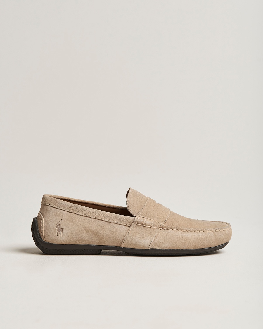  Reynold Suede Driving Loafer Milkshake