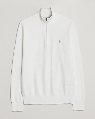 Herr | Half-zip | Polo Ralph Lauren | Textured Half-Zip Deckwash White