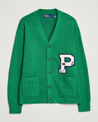 Herr | Cardigans | Polo Ralph Lauren | Cotton Knitted Varsity Cardigan New Forest