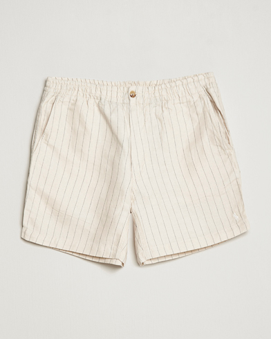 Herr |  | Polo Ralph Lauren | Prepster Linen/Tencel Pinstripe Shorts Andover Cream