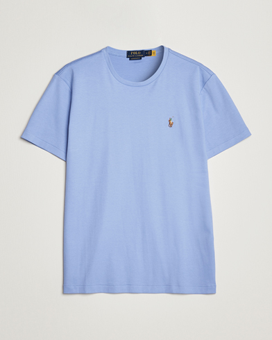 Herr |  | Polo Ralph Lauren | Luxury Pima Cotton Crew Neck T-Shirt Lafayette Blue