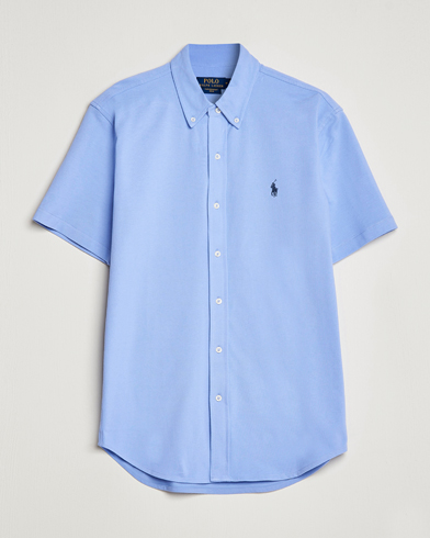 Herr | Kortärmade skjortor | Polo Ralph Lauren | Featherweight Mesh Short Sleeve Shirt Lafayette Blue