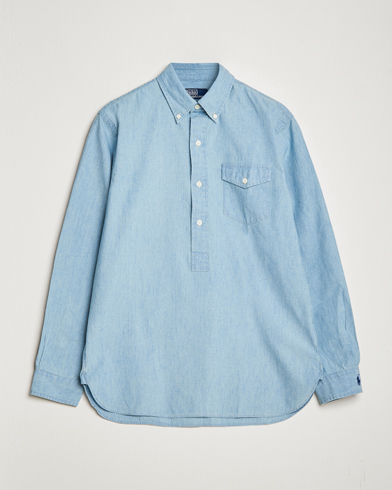 Herr | Jeansskjortor | Polo Ralph Lauren | Chambray Popover Shirt Light Indigo