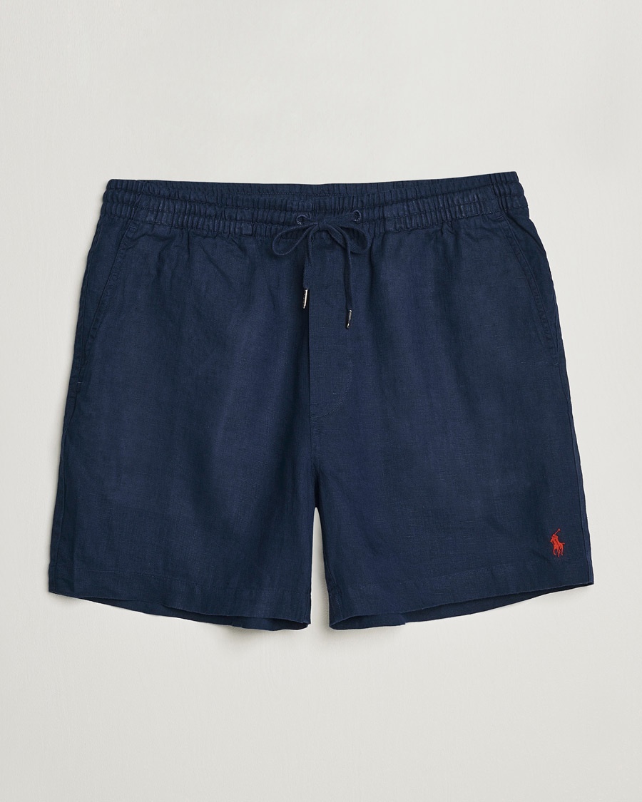  Prepster Linen Drawstring Shorts Newport Navy