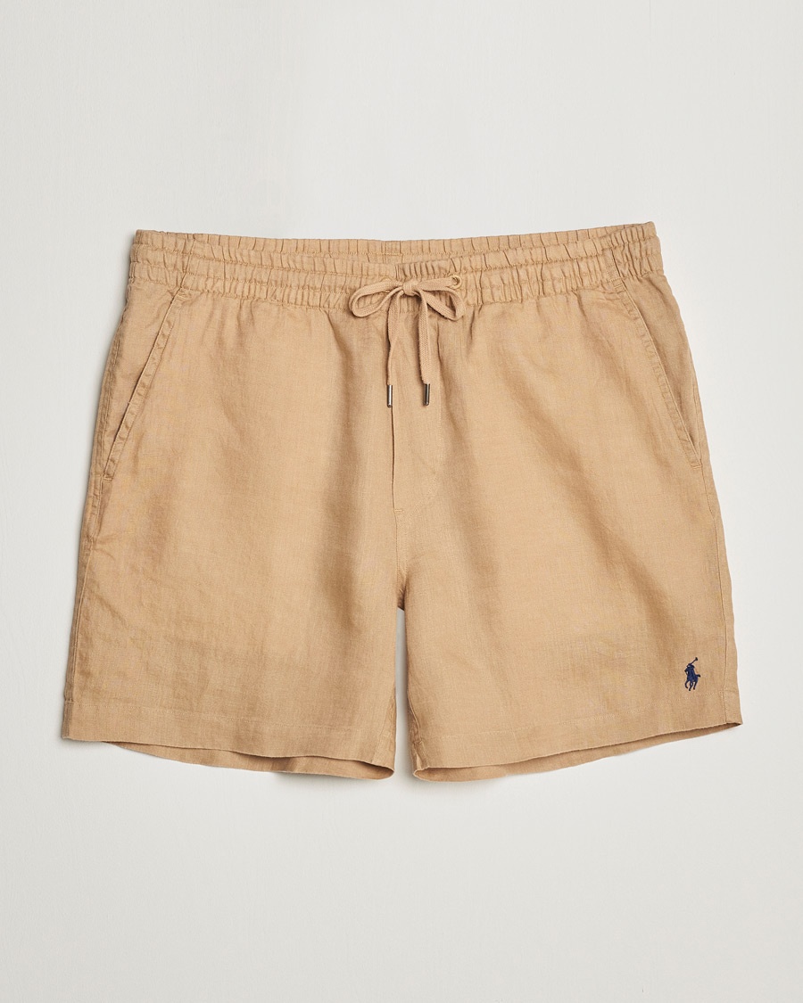  Prepster Linen Drawstring Shorts Vintage Khaki