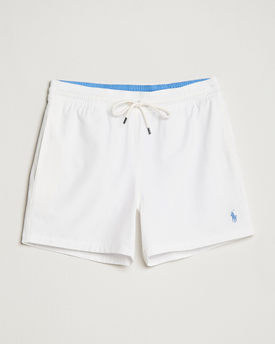 Herr | Badbyxor | Polo Ralph Lauren | Recycled Slim Traveler Swimshorts White