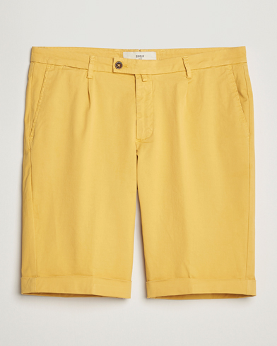 Herr |  | Briglia 1949 | Pleated Cotton Shorts Yellow