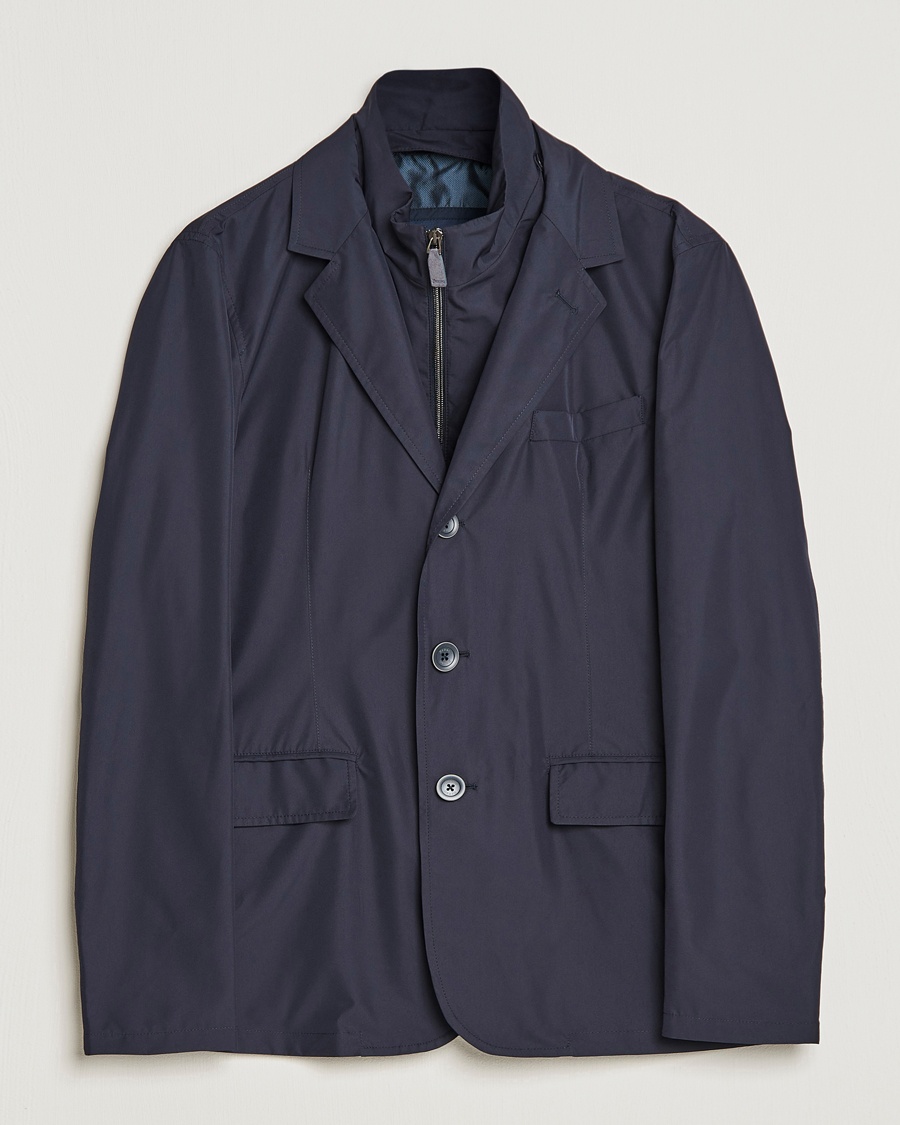 Herr | Herno | Herno | Nylon Zip Blazer Navy