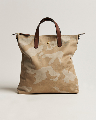 Herr | Totebags | Mismo | M/S Canvas Shopper Shades of Dune/Cuoio