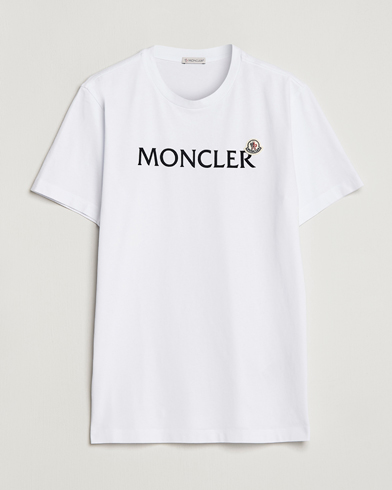 Herr | Kortärmade t-shirts | Moncler | Lettering T-Shirt White