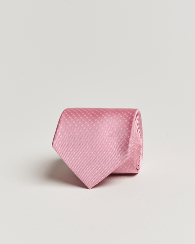 Herr | Slipsar | Amanda Christensen | Micro Dot Classic Tie 8 cm Pink/White