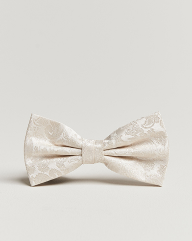 Herr |  | Amanda Christensen | Tonal Paisley Pre Tie Silk Cream