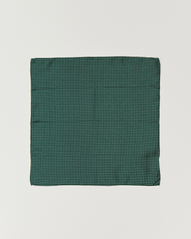 Herr | Näsdukar | Amanda Christensen | Handkerchief Dot Silk Bottle Green