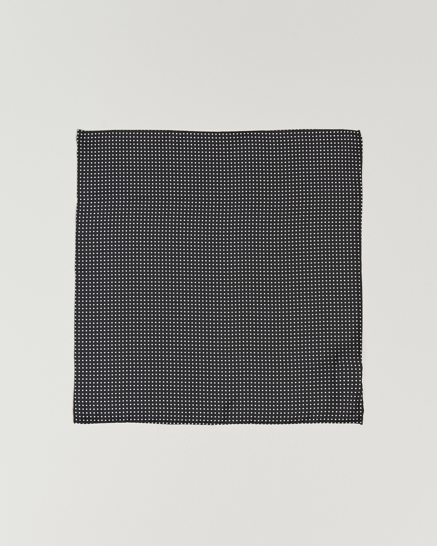 Herr | Näsdukar | Amanda Christensen | Handkerchief Dot Silk Black