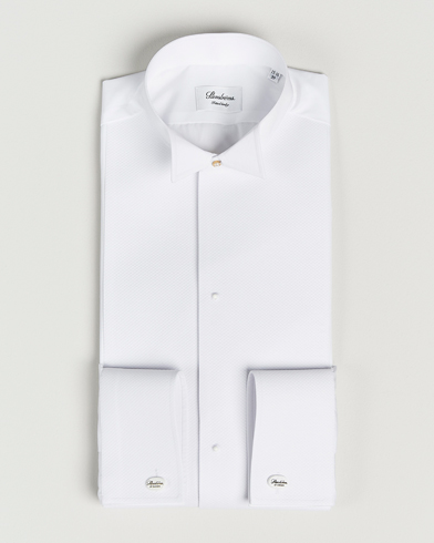 Herr | Smokingskjortor | Stenströms | Fitted Body Stand Up Collar Evening Shirt White
