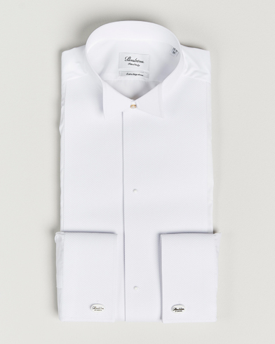 Herr |  | Stenströms | Fitted Body XL Sleeve Stand Up Collar Evening Shir White