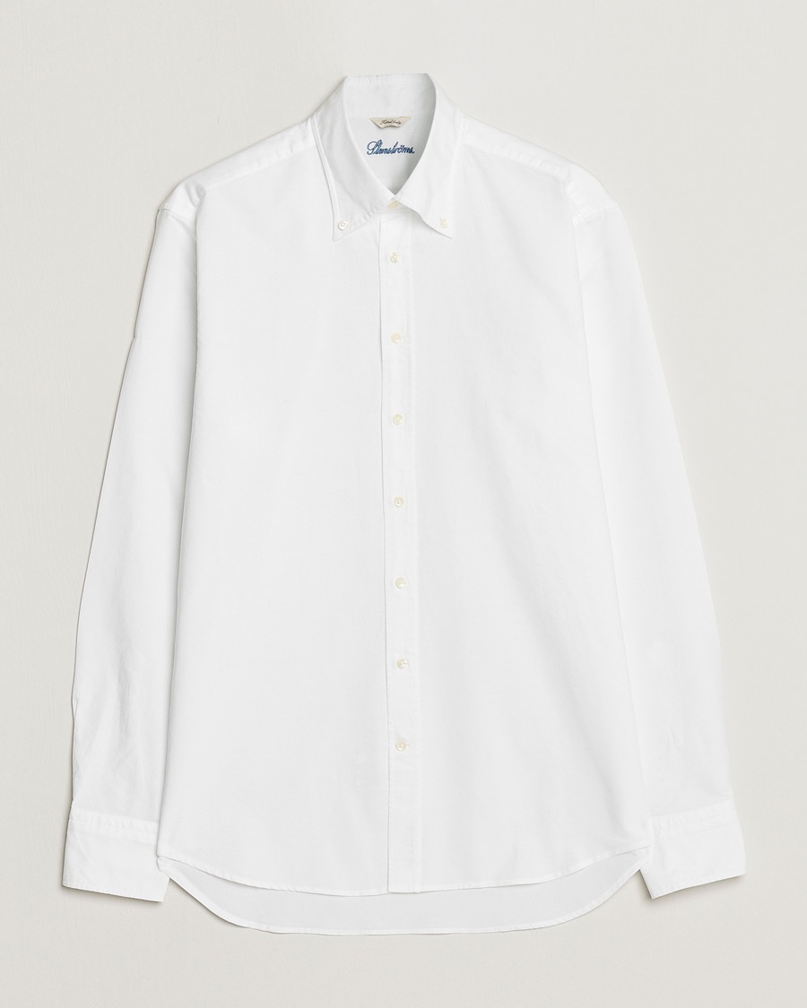Herr | Personal Classics | Stenströms | Fitted Body Oxford Shirt White