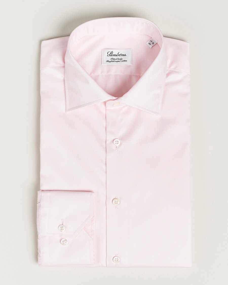 Herr | | Stenströms | Fitted Body Cut Away Shirt Pink