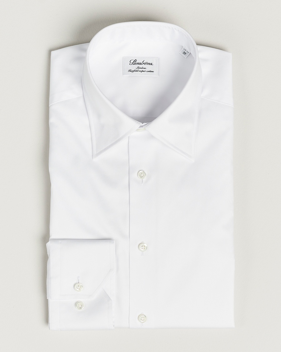  Slimline Kent Collar Shirt White