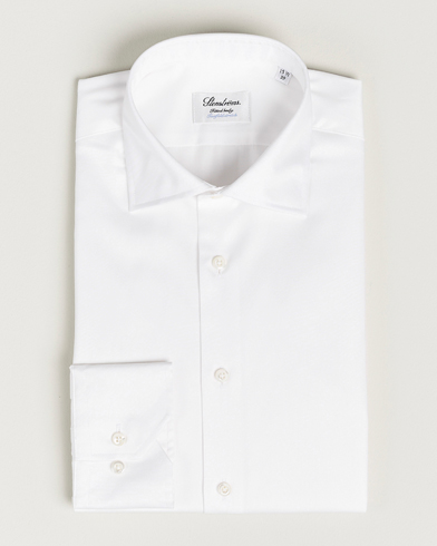 Herr | Mörk kostym | Stenströms | Slimline Twofold Stretch Shirt White