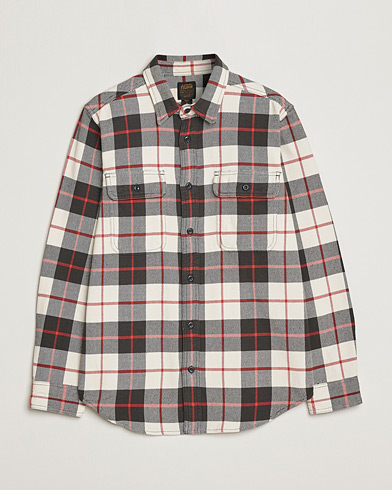 Herr | Overshirts | Filson | Vintage Flannel Work Shirt Natural/Charcoal