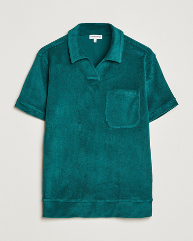 Herr | The Resort Co | The Resort Co | Terry Polo Shirt Emerald Green