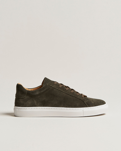 Herr | Sneakers | A Day's March | Marching Suede Sneaker Dark Olive
