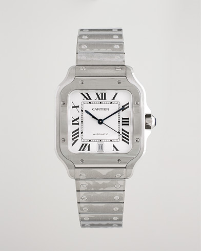 Herr | Pre-Owned & Vintage Watches | Cartier Pre-Owned | Santos De Cartier WSSA0018 Steel Silver