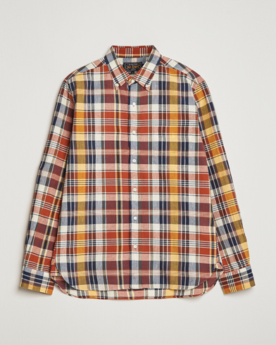 Herr | Japanese Department | BEAMS PLUS | Indian Madras Button Down Shirt Brown Check