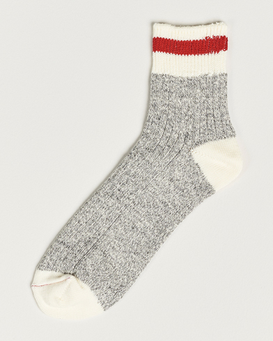 Herr |  | BEAMS PLUS | 1/4 Rag Socks Grey/Red