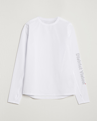 Herr | Active | District Vision | Palisade Long Sleeve Trail Shirt White
