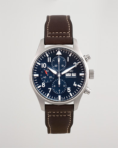 Begagnad | Tidigare sålda | IWC Pre-Owned | Le Petit Prince Chronograph IW377714 Steel Blue