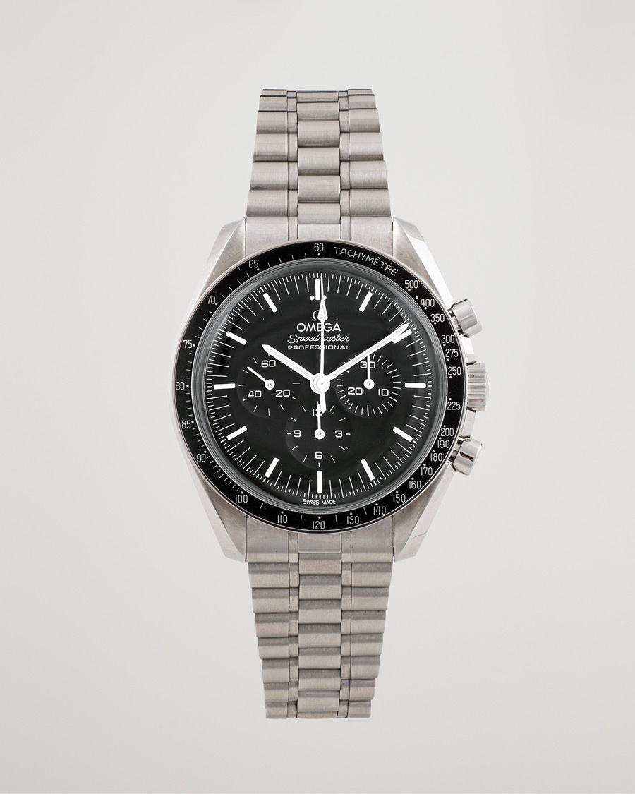 Omega Pre-Owned Speedmaster 31030425001001 Steel Black – Svart