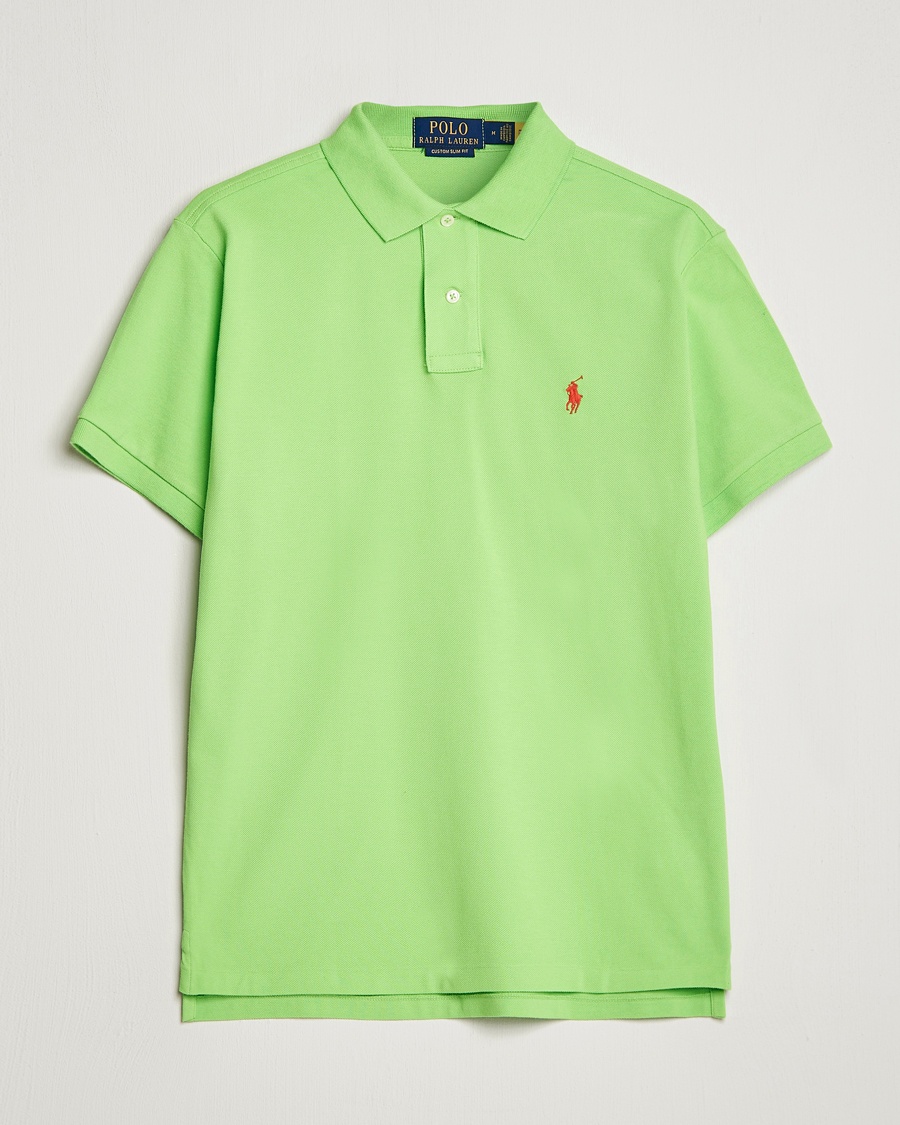Polo Ralph Lauren Custom Slim Fit Polo Kiwi Lime – Grön