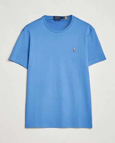 Herr | T-Shirts | Polo Ralph Lauren | Luxury Pima Cotton Crew Neck T-Shirt French Blue